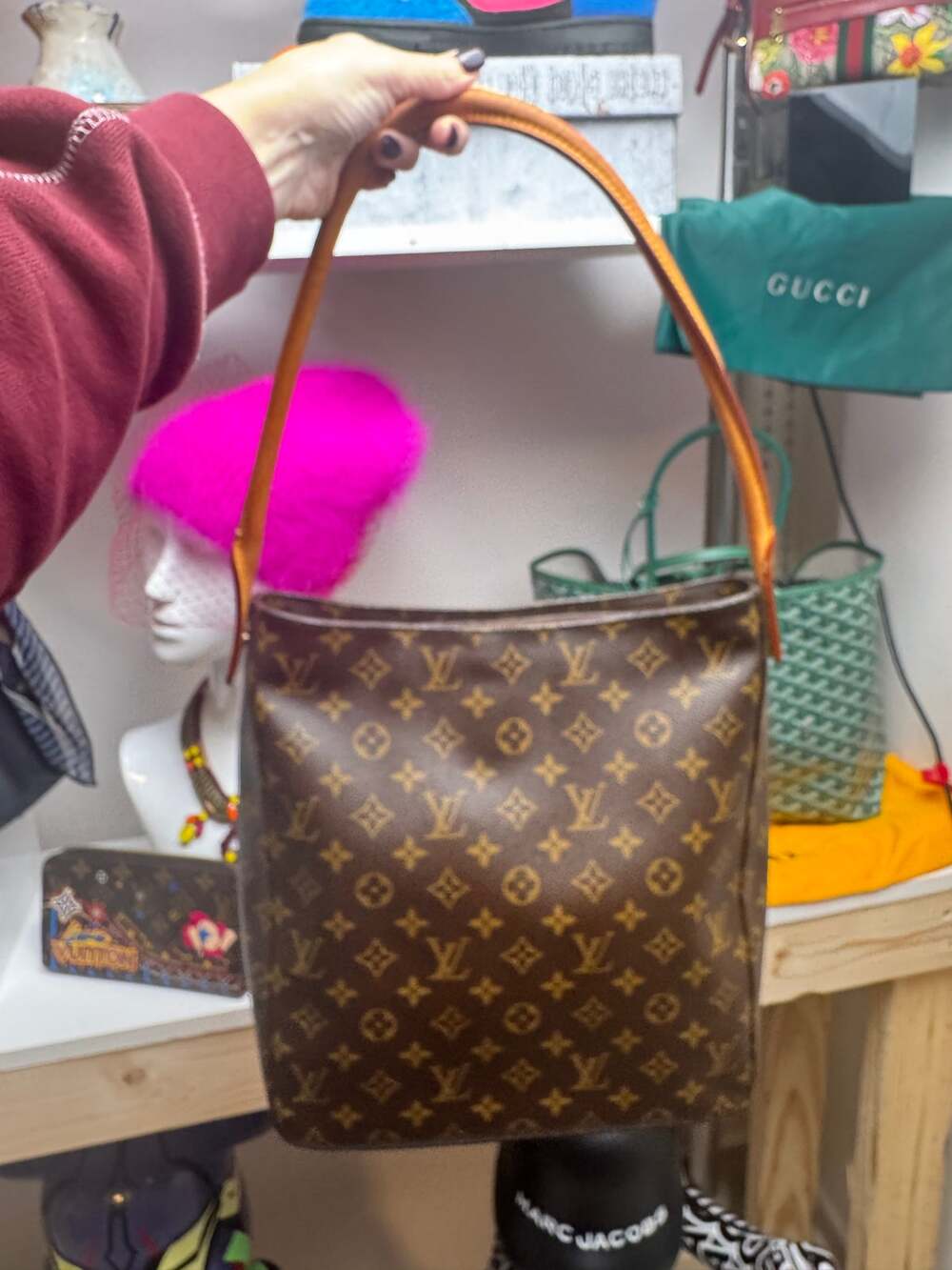 Louis Vuitton Monogram Looping GM M51145 Shoulder Bag Vintage